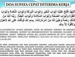 Doa Minta Kerja dalam Bahasa Melayu Malaysia