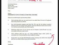 Contoh Surat Lamaran Kerja Bahasa Melayu