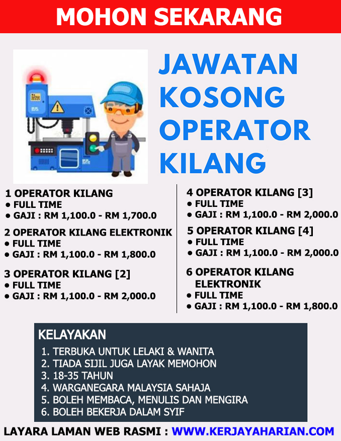 jawatan kosong kilang bangi