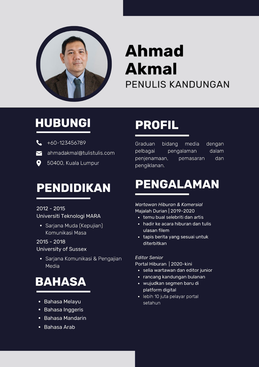 cara buat resume dalam bahasa melayu