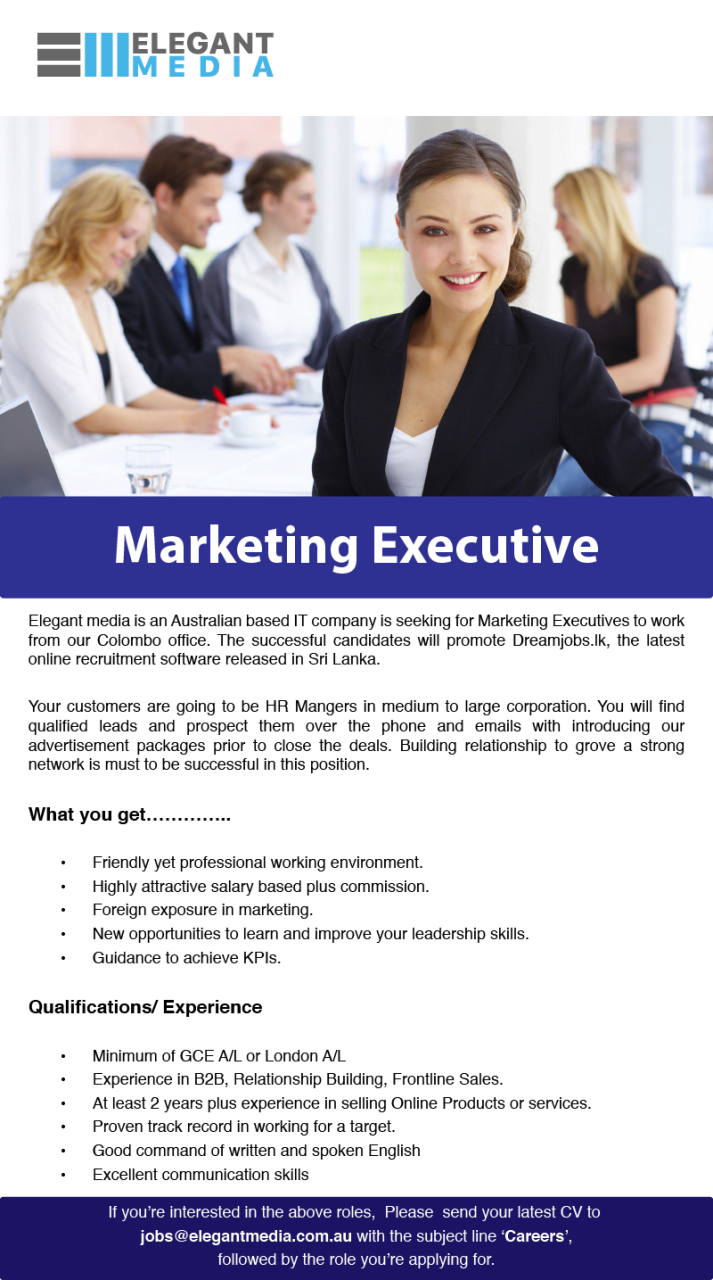 sebab marketing executive jobs