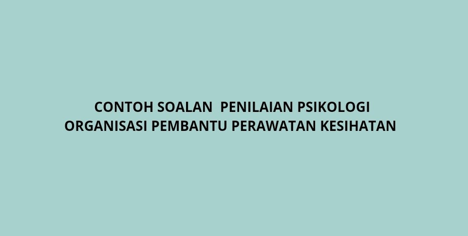 penilaian psikologi organisasi