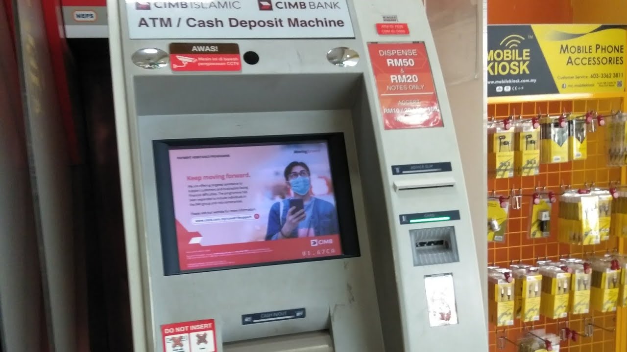 cara masukkan duit dalam bank