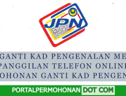 Ganti Kad Pengenalan Secara Online